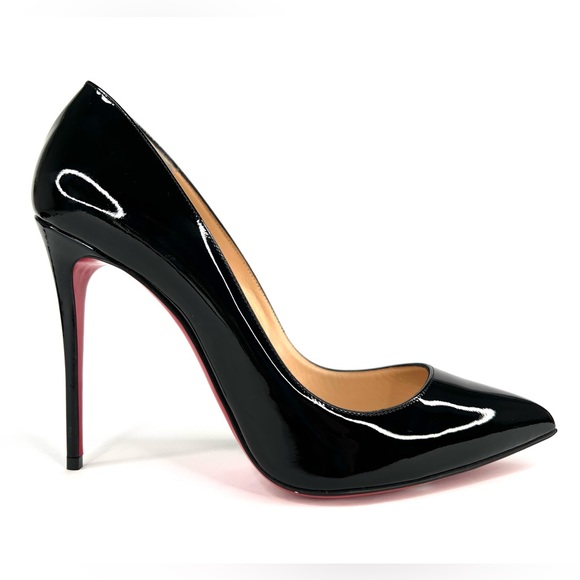 Christian Louboutin Shoes - CHRISTIAN LOUBOUTIN Pigalle Follies 100mm Black Patent Leather Pumps EU 39.5